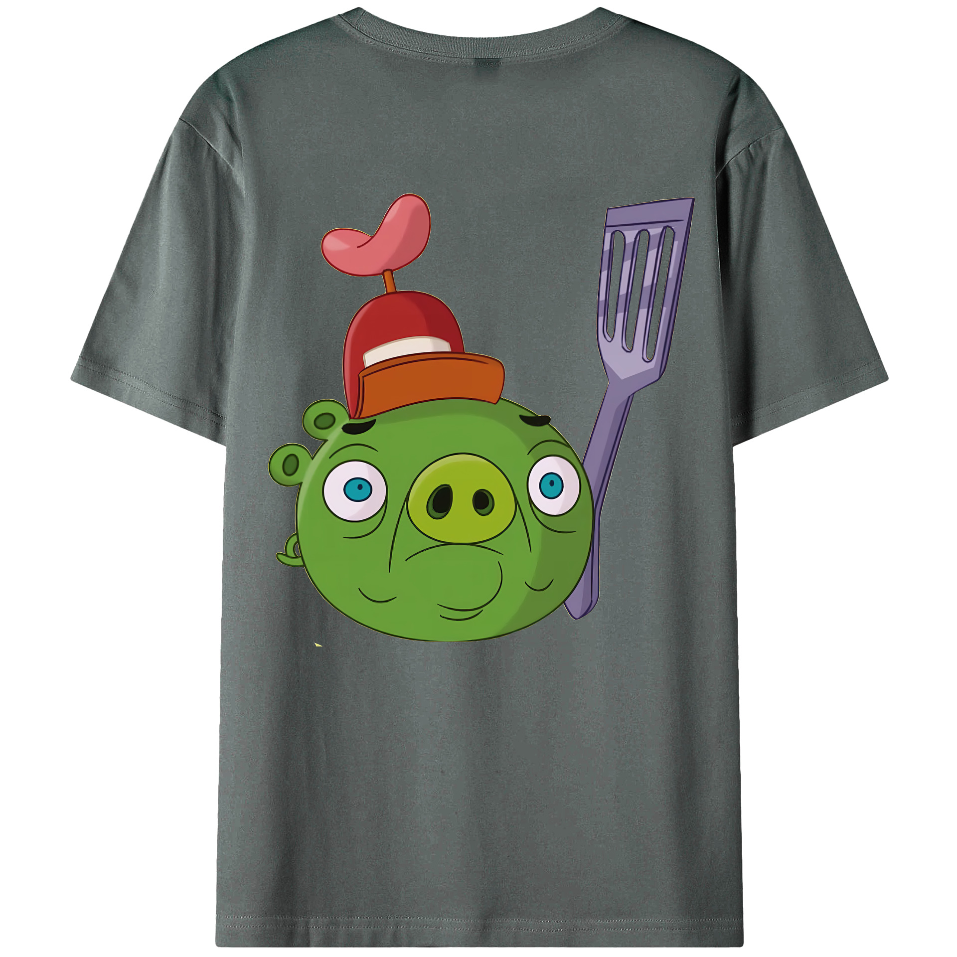 （画像用） Angry Birds アングリーバード 綿100％半袖Tシャツ（背面プリント）